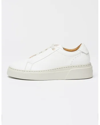 Pantofi sport low-cut din piele Gabry, Alb