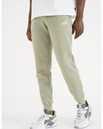 Pantaloni de trening cu logo ESS 2, Verde deschis
