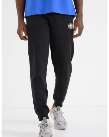 Men, Pantaloni de trening cu detaliu logo Ess Lab Execution, Negru stins