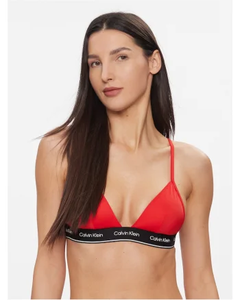 Top de bikini dama,  rosu, 78% poliamida reciclata, 22% elastan