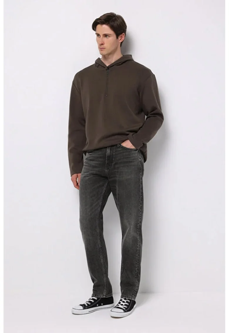 Pantaloni De Barbati Loose Tapered Fit 054 Neil, Negru