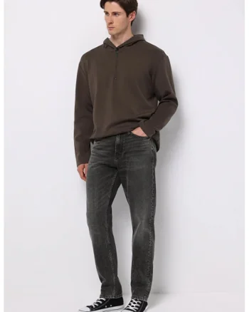 Pantaloni De Barbati Loose Tapered Fit 054 Neil, Negru