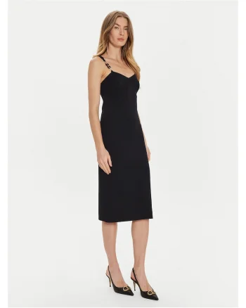 Rochie de cocktail,  negru, fabrica usoara