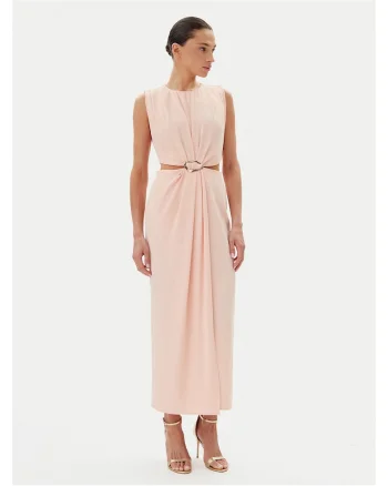 Rochie de seara dama  bej, fabric elegant