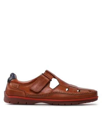 Sandale barbati  301913207, Piele naturala, Maro, Maro