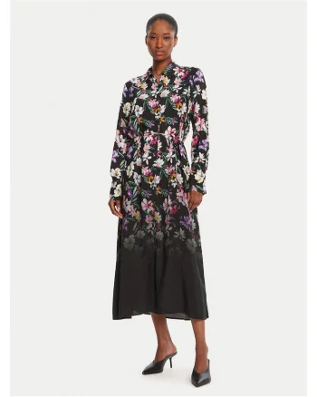 Rochie camasa dama  negru, fabricatie de calitate