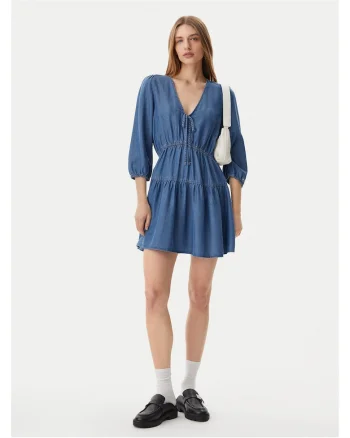 Rochie casual dama  albastru, 2 caracteristici reprezentative,