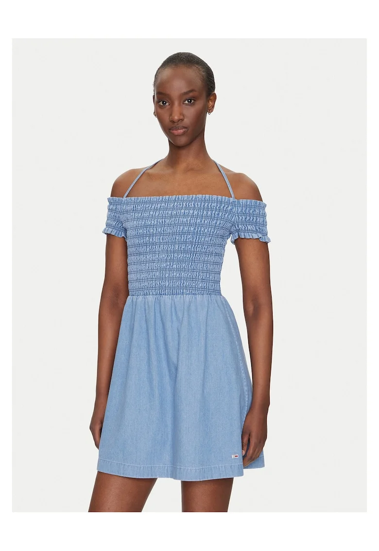 Rochie de vara dama  albastru, 100% bumbac