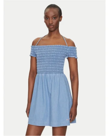 Rochie de vara dama  albastru, 100% bumbac