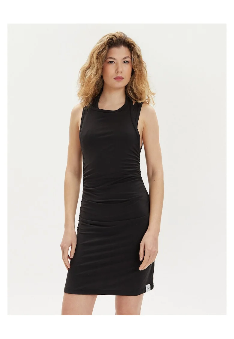 Rochie de vara dama  negru, 100% bumbac