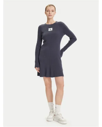 Rochie casual dama  bleumarin, fabric de calitate,