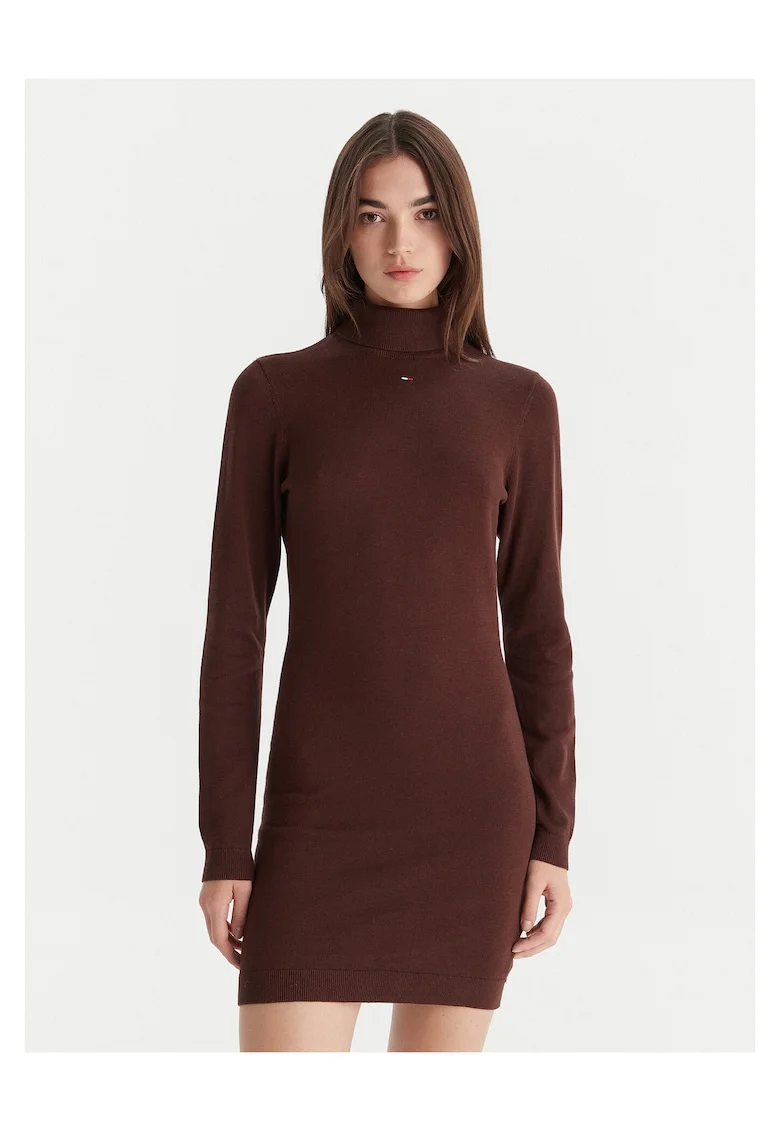 Rochie tricotata de dama  maro