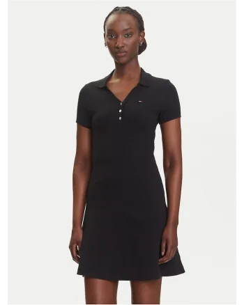 Rochie casual dama  negru, din material confortabil