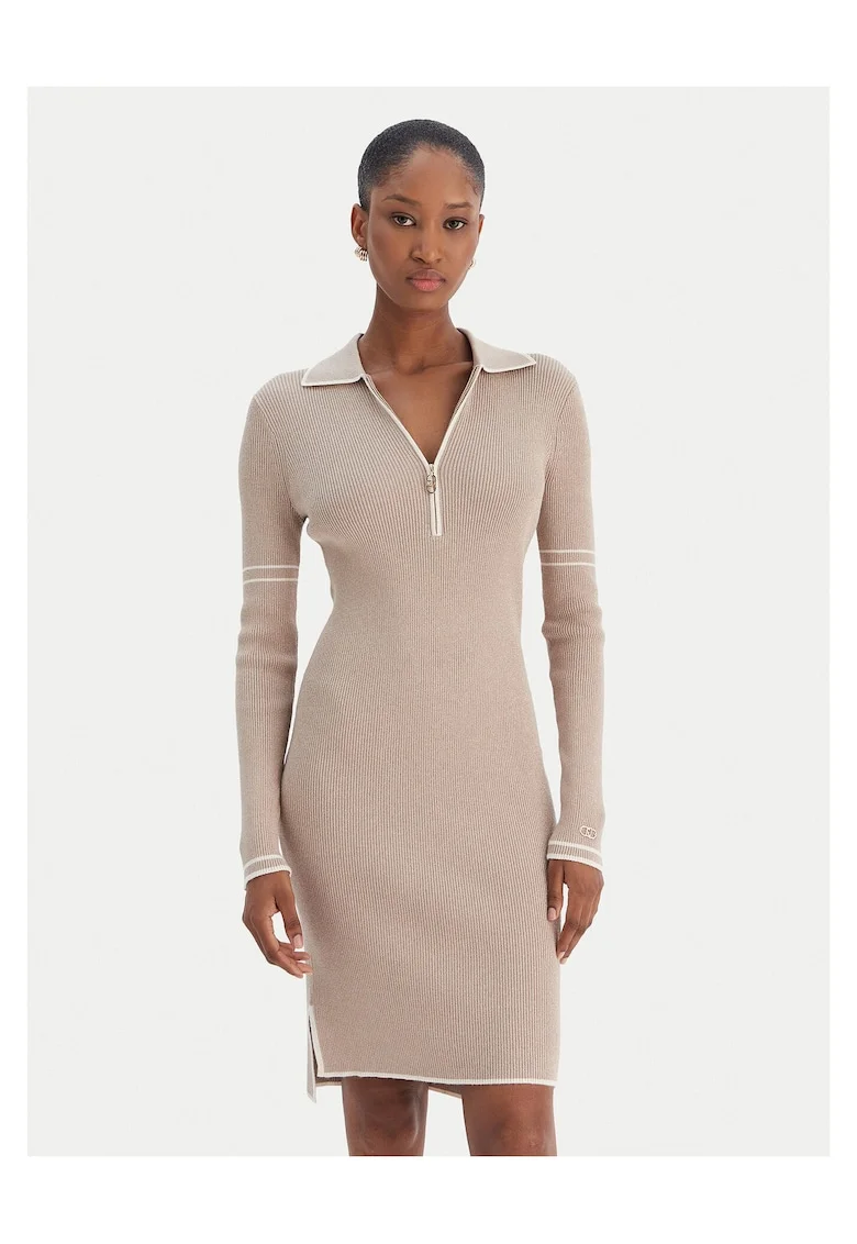 Rochie tricotata, de dama  bej