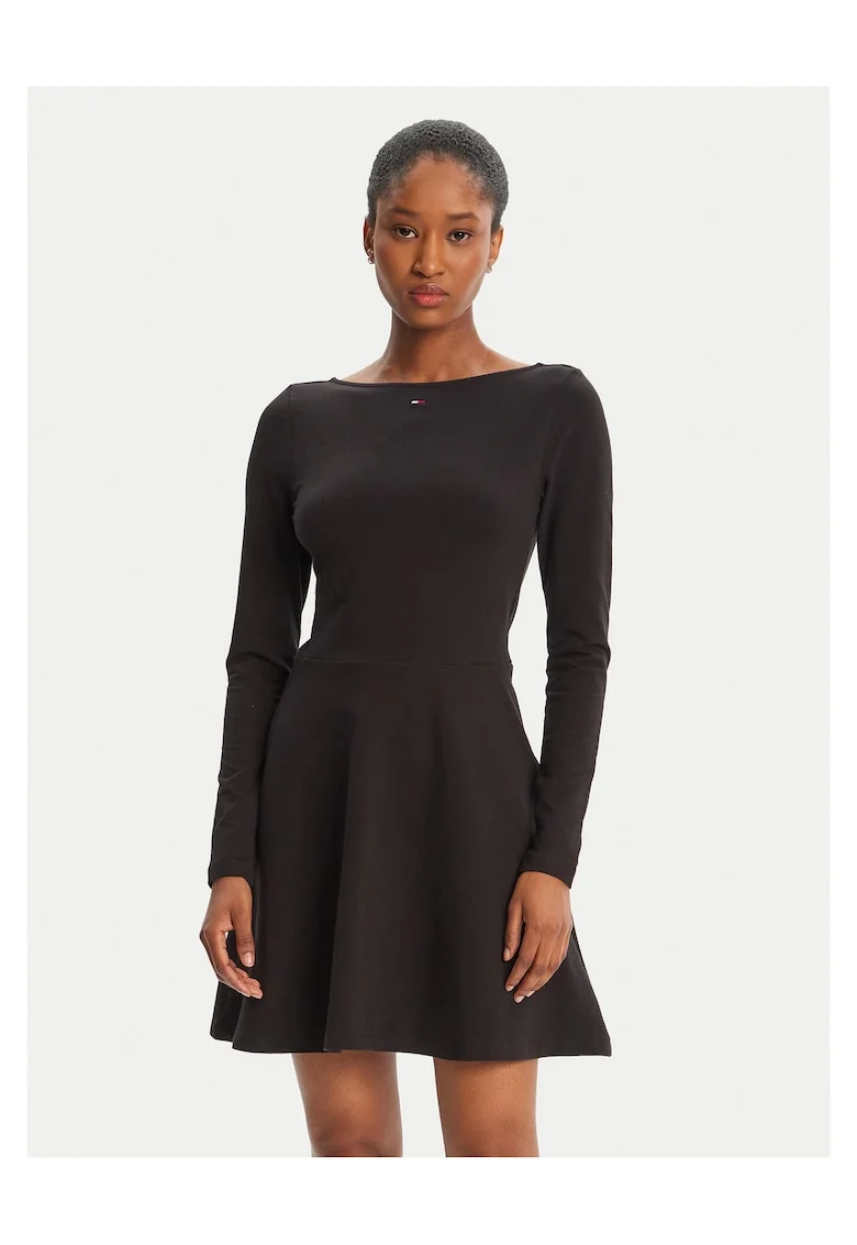 Rochie casual de dama  negru, mini