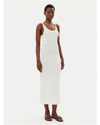 Rochie de vara,  alba, 100% bumbac