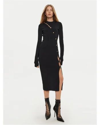 Rochie tricotata de dama  negru