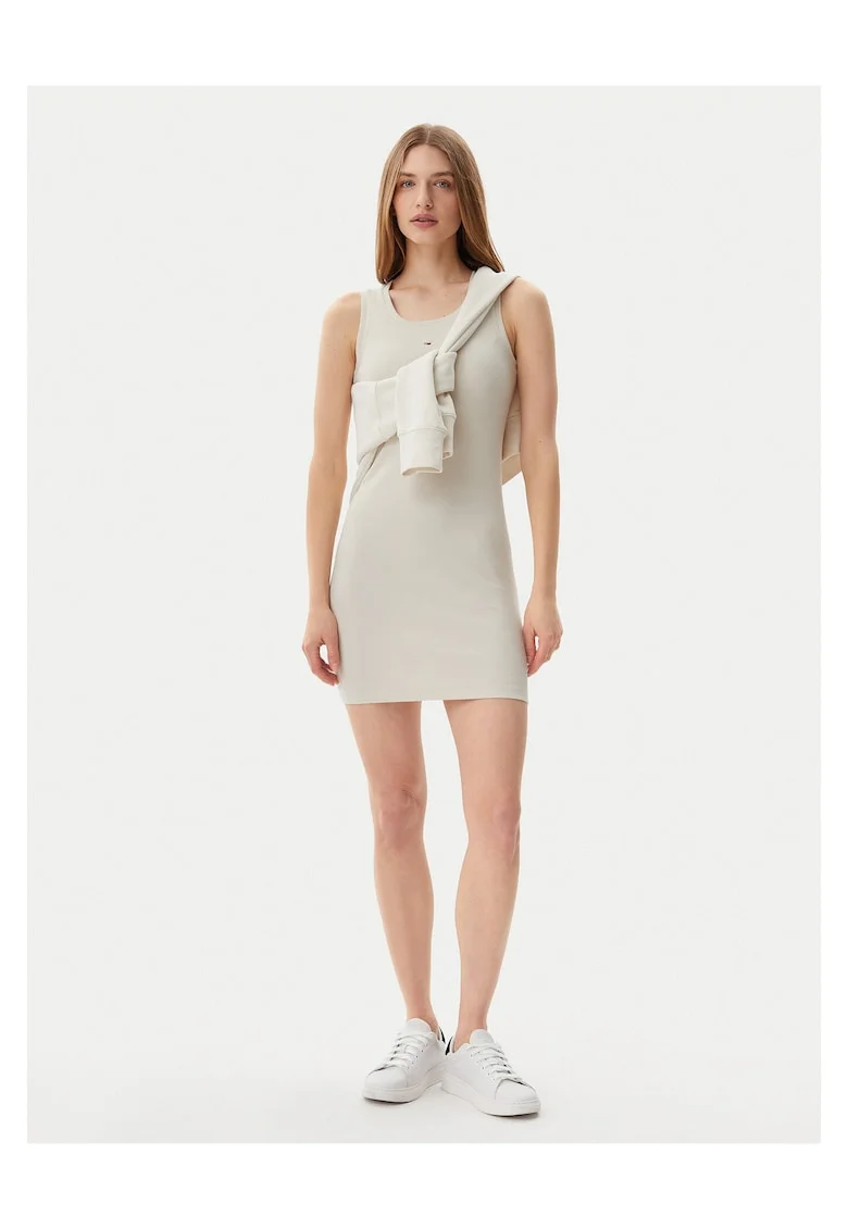 Rochie casual dama  bej, fabric confortabil