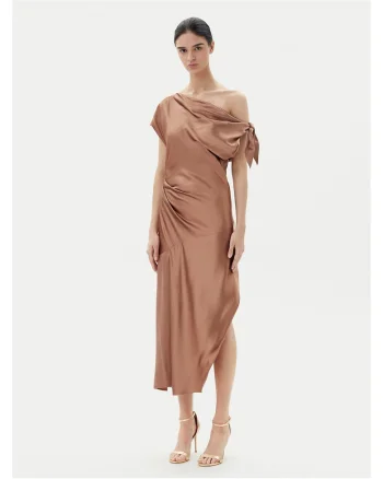 Rochie de cocktail dama  maro
