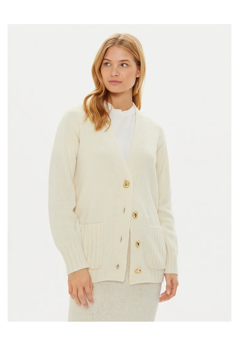 Cardigan dama  crem, pulover elegant
