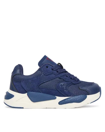 Pantofi copii,  G7V2, piele ecologica, baieti, alb albastru