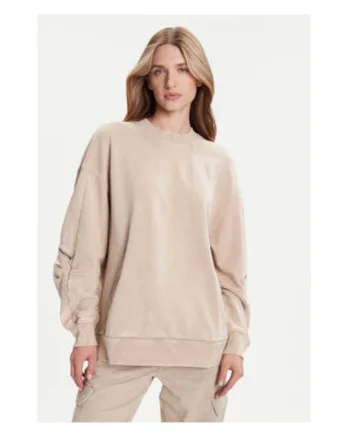 Bluza dama,  Washed 3D, bej, material textil,