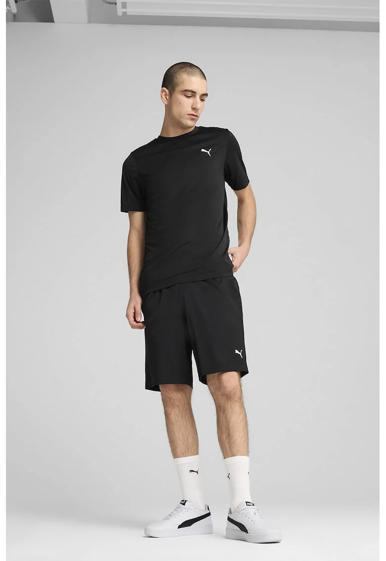 Tricou cu decolteu la baza gatului, Negru