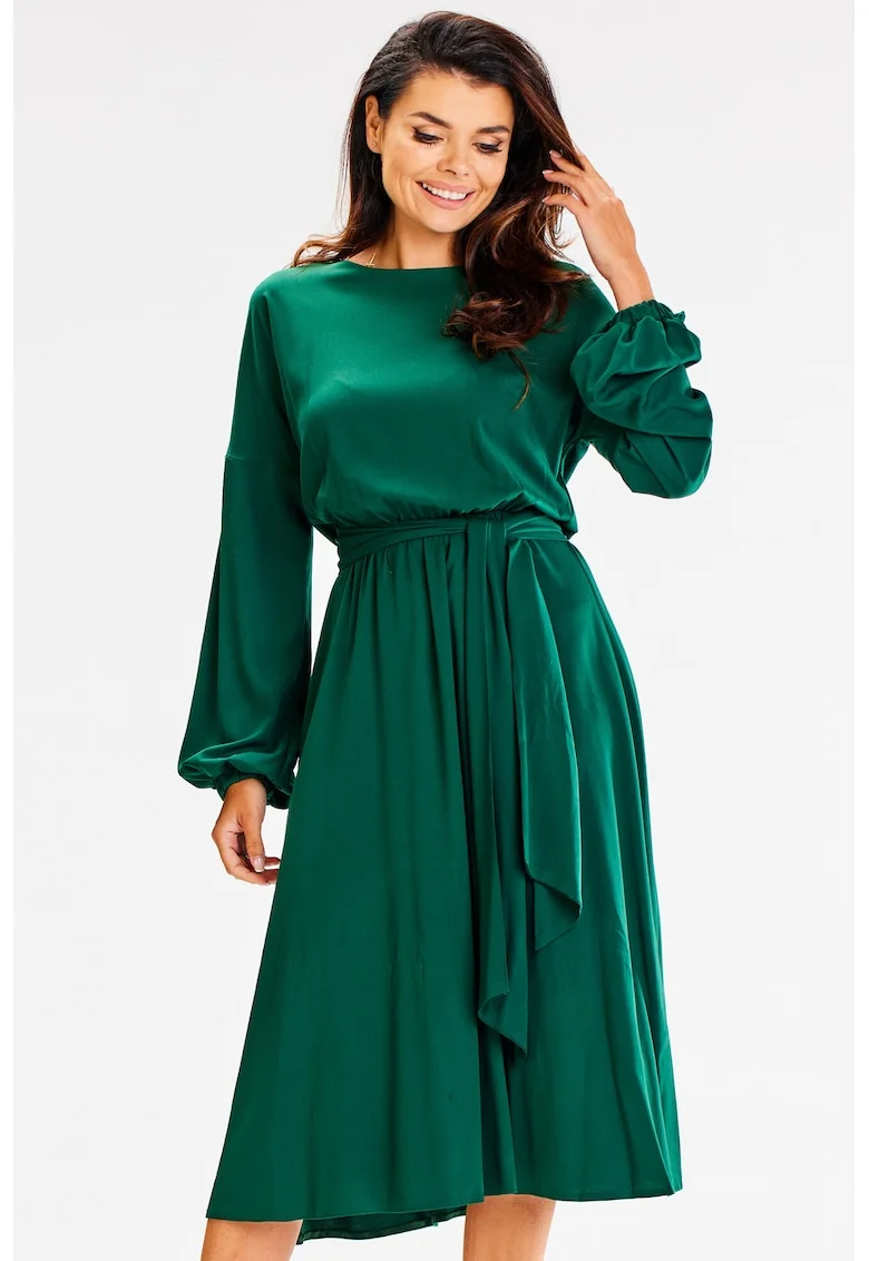 Rochie dama  Viscoza, A602 - sticla -