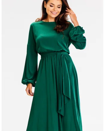 Rochie dama  Viscoza, A602 - sticla -
