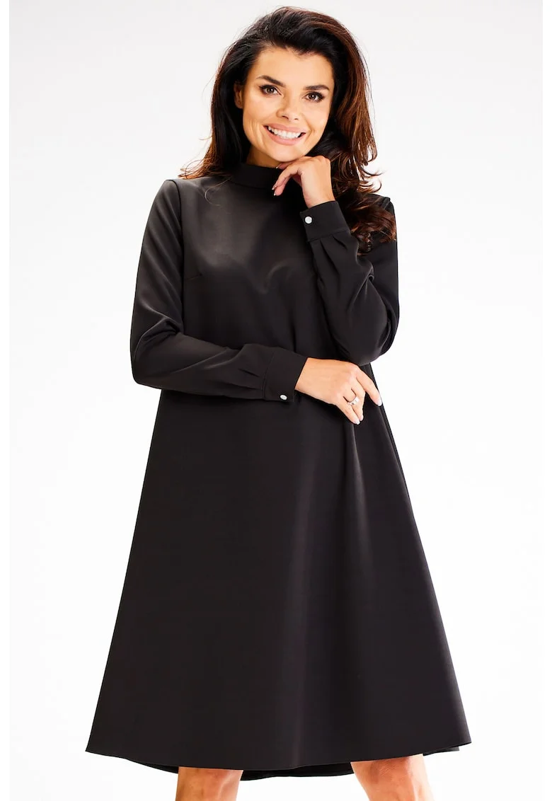 Rochie dama  Poliester, A599 - Neagra -