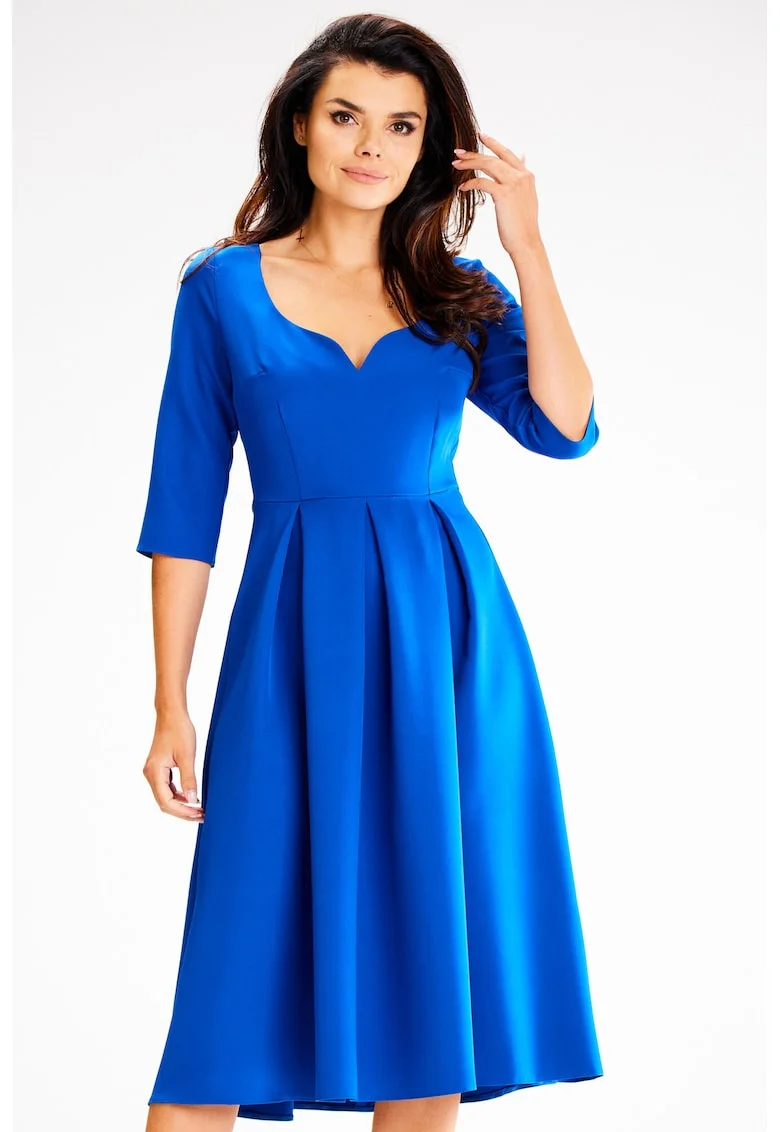 Rochie dama  Poliester, A598 - Albastru -