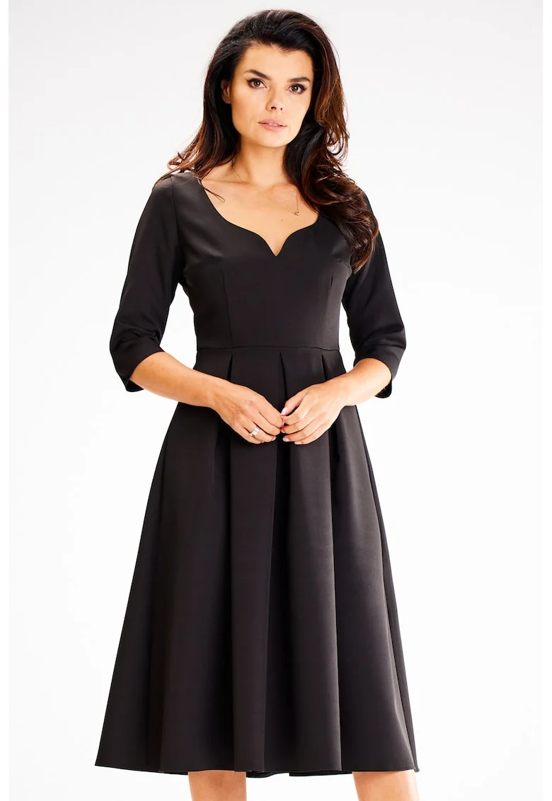Rochie dama  Poliester, A598 - Neagra -