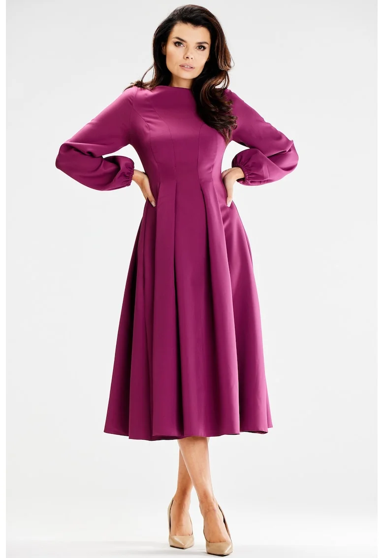Rochie dama  Poliester, A595 - Pruna