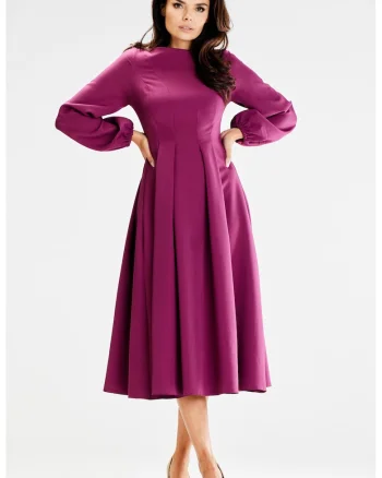 Rochie dama  Poliester, A595 - Pruna