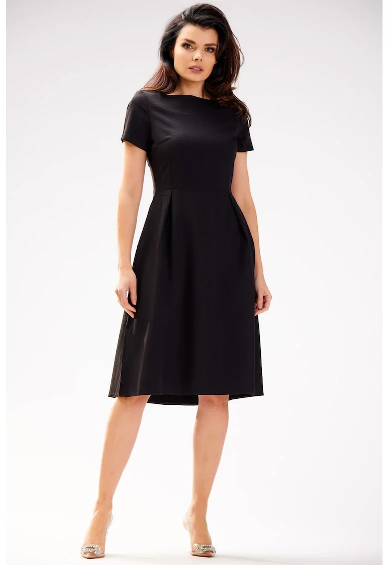 Midi Rochie Maneca scurta, Elegant A592