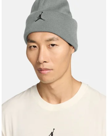 Caciula unisex cu detaliu cu model monograma, Gri