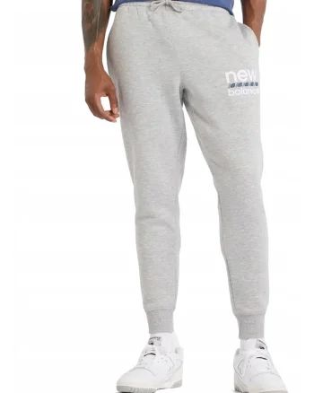 Pantaloni sport cu buzunare laterale si detaliu logo