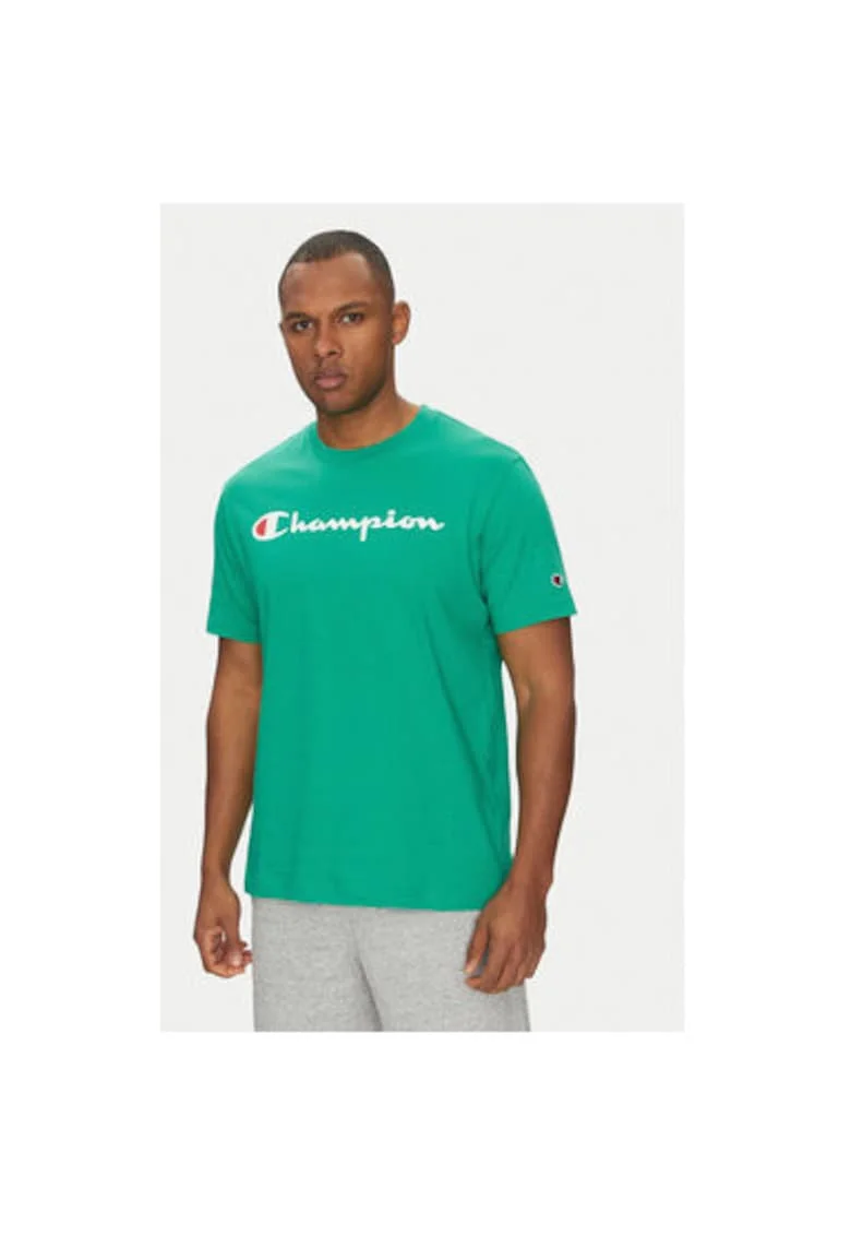 Tricou barbati  220256, Bumbac, Verde, Verde