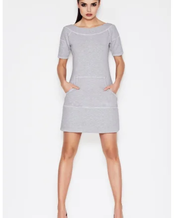 Rochie A057,  Elastan, Gri