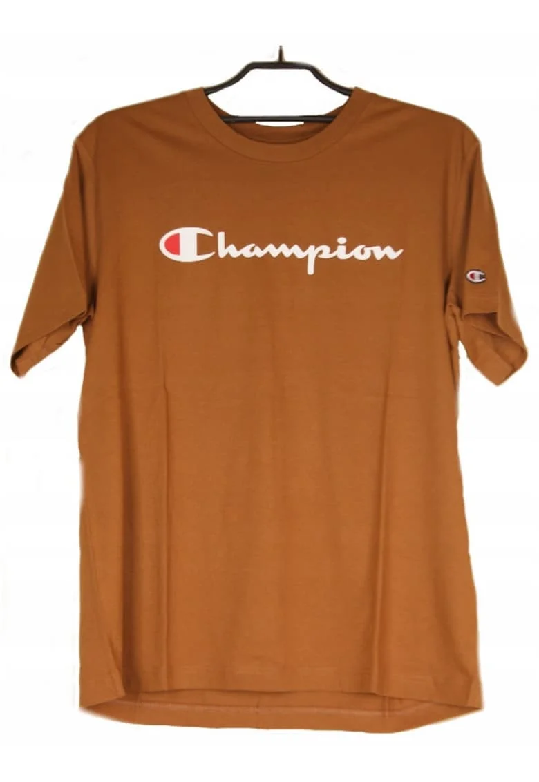 Tricou cu imprimeu logo si decolteu la baza gatului