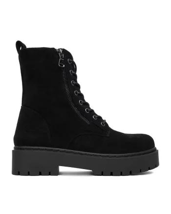 Botine dama HX21001-70D,  Textil, Negru