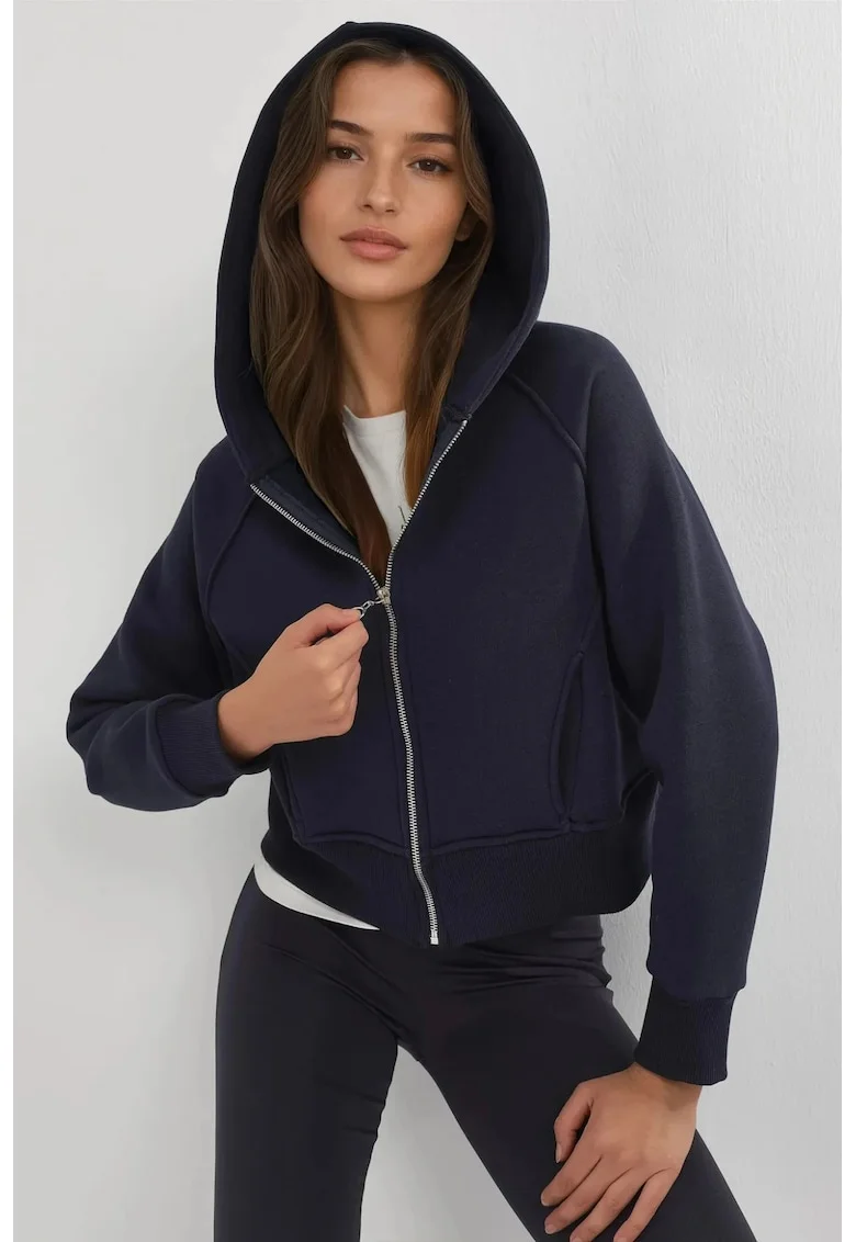 Hanorac dama,  Albastru Marin, Textil