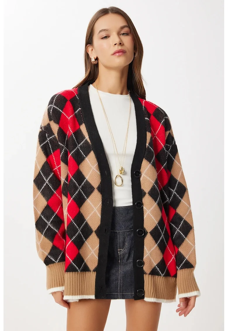 Cardigan dama Happiness Istanbul, multicolor, One Size