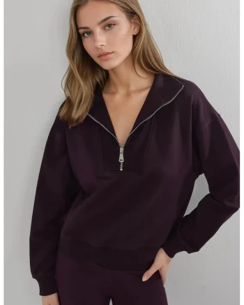 Hanorac dama,  mov, textil