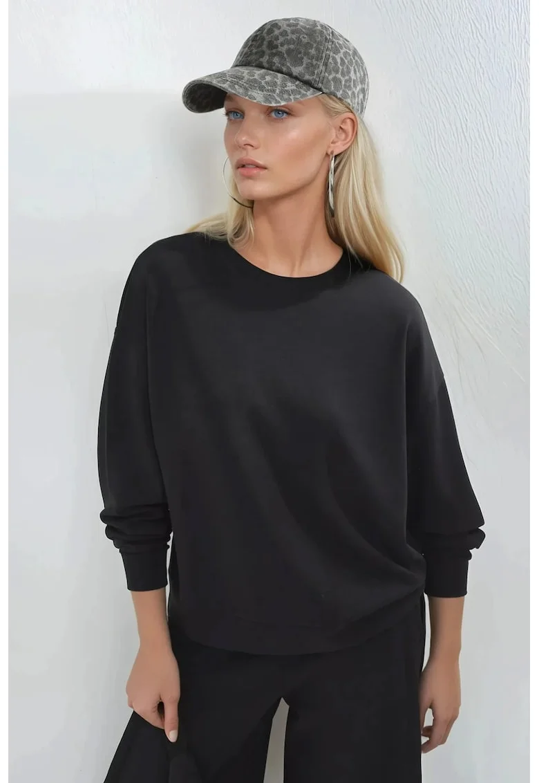 Hanorac dama,  Negru, Textil