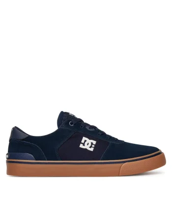 Tenisi  barbati, piele naturala, Bleumarin