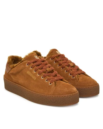 Tenisi dama  2254021, piele naturala, maro
