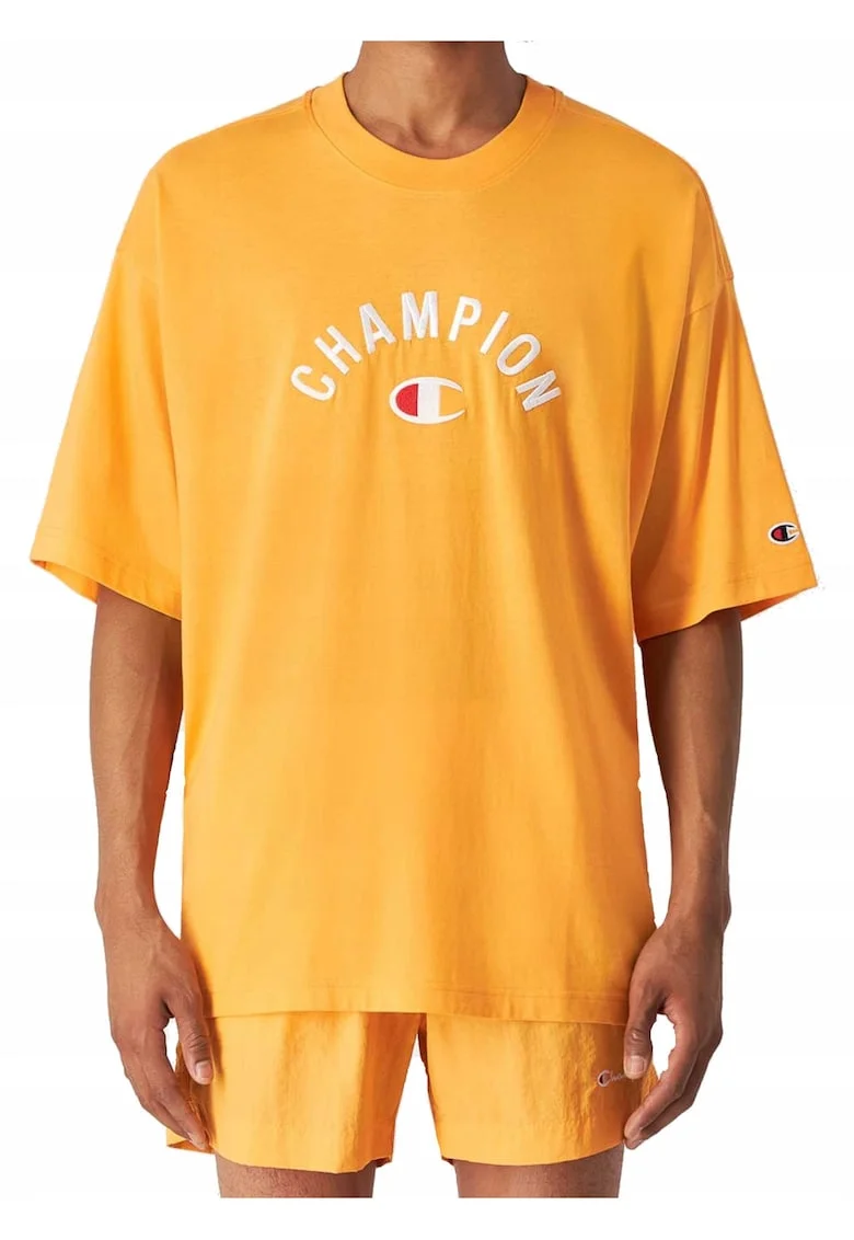 Tricou lejer cu imprimeu logo si maneci cazute