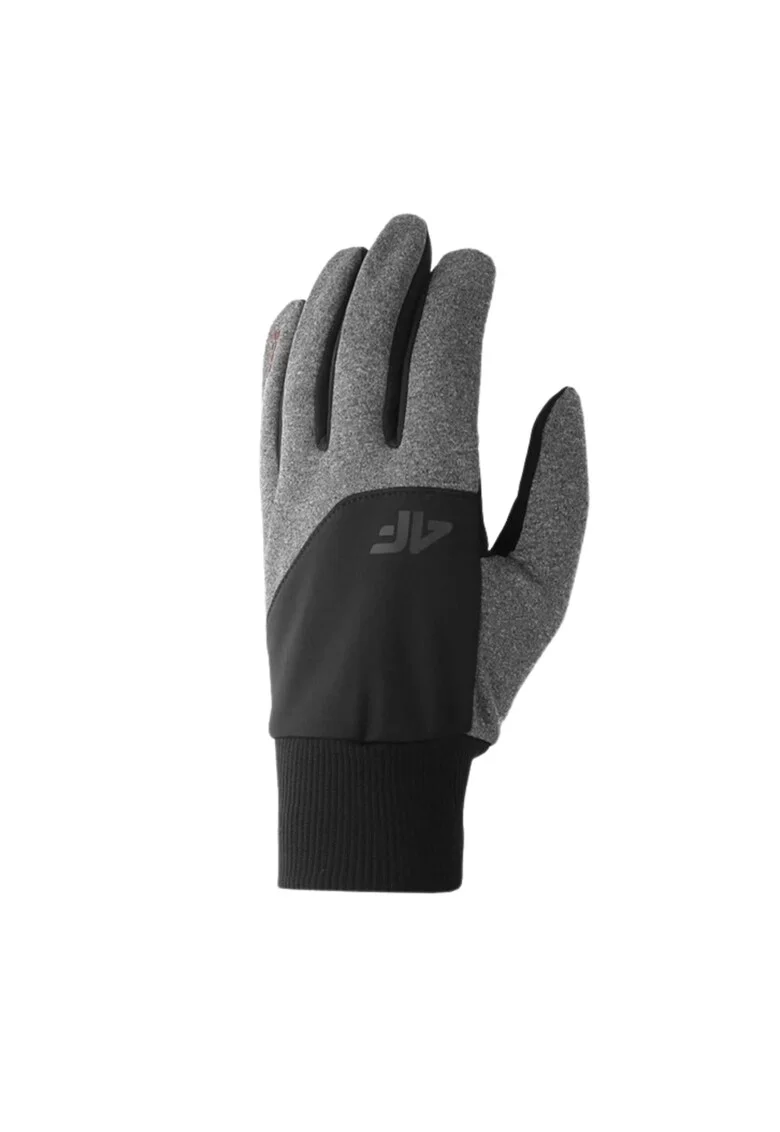 Manusi unisex iarna,  Softshell, Negru, L