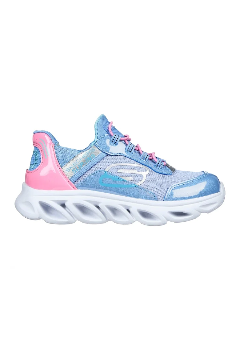 Pantofi sport cu brant cu amortizare Flex Glide, Roz/Albastru deschis
